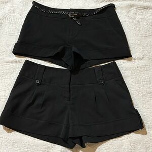 Forever 21/Tracy Evans Bundle Black Dressy Shorts. Size small/7